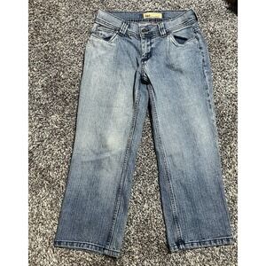 90s Y2K LEI  LOWRISE CROPPED CAPRI JEANS SZ 7 30x22